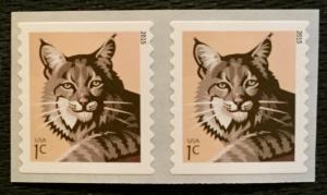 US #4672a MNH Coil Pair Bobcat SCV $.25