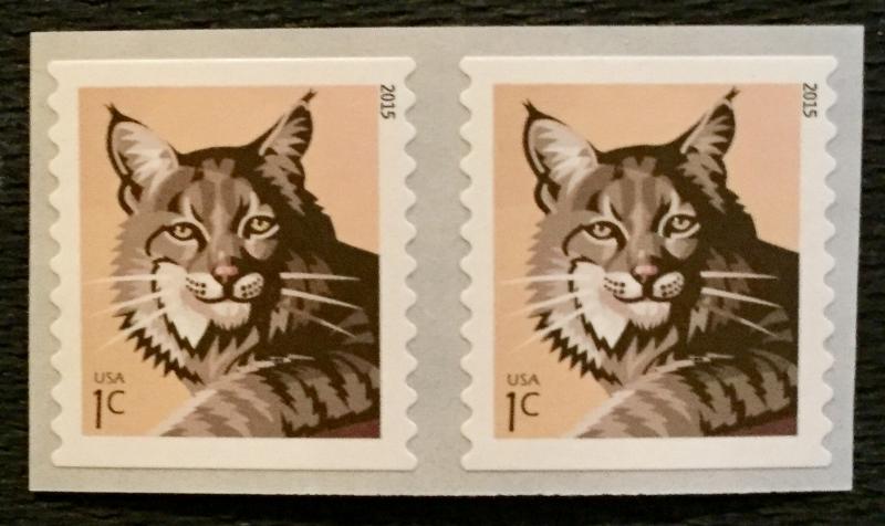 US #4672a MNH Coil Pair Bobcat SCV $.25