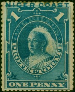 Niger Coast 1894 1d Dull Blue SG46b Fine MM