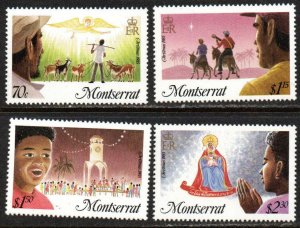 Montserrat Sc #588-591  Mint Hinged