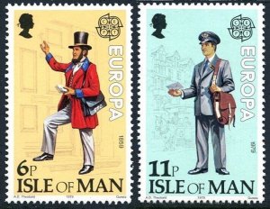 Isle of Man 152-153 two sets, MNH. Michel 142-143. EUROPA CEPT-1979.  Mailman.