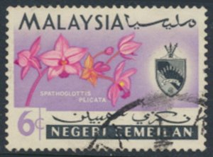 Negri Sembilan  SC# 79 Used  Orchids Flowers see details & scans