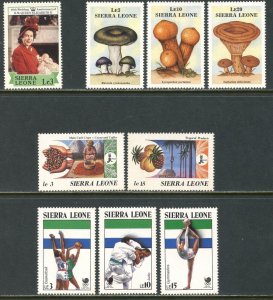 SIERRA LEONE Sc#950//1016 1988 Eight Part Sets OG Mint NH