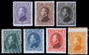 Honduras Scott 30-36 (1878) Mint/Used H F-VF Complete Set, CV $20.45 B