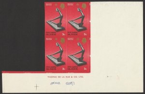 PITCAIRN ISLANDS 1969 Pictorial set IMPERF imprint blocks MNH ** 1 SHEET PRINTED