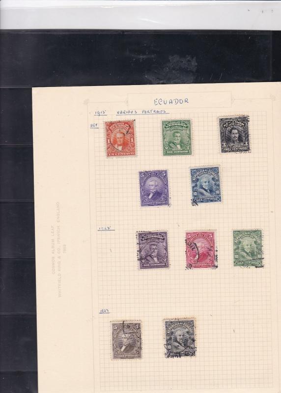 ecuador stamps page ref 16995