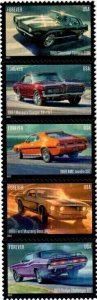 U.S.#5715-5719 FREE SHIPPING Pony Cars 60c FE Vert.Strip of 5, MNH. '202...