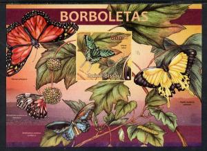 Guinea - Bissau 2013 Butterflies #04 imperf m/sheet unmou...