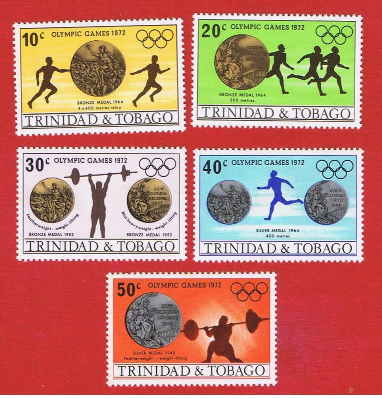 Trinidad& Tobago #223-227  MNH OG  Olympics  Free S/H