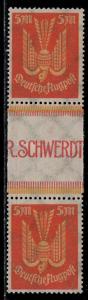 Germany Scott # C11, gutter pair, mint nh, se-tenant, Mi# 218ZS