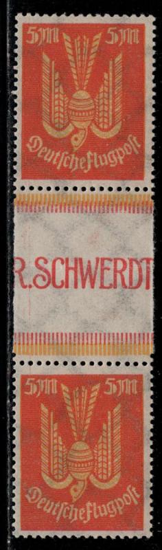 Germany Scott # C11, gutter pair, mint nh, se-tenant, Mi# 218ZS