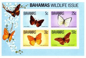 Bahamas 1983 Wildlife, Butterflies, Miniature Sheet [Mint]