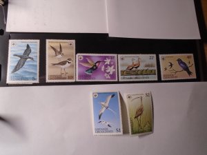 Grenada Grenadines  Birds   #  290-96  MNH