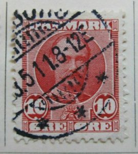 A6P22#27 Denmark 1907-12 10o Used-