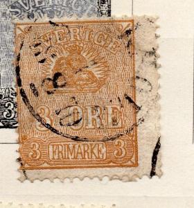 Sweden 1862-66 Early Issue Fine Used 3ore. 265306