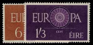 IRELAND QEII SG182-183, 1960 europa set, NH MINT. Cat £17.