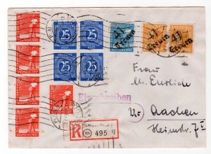 GERMANY SOVIET ZONE HOP BEZIRKSHANDSTEMPEL BEZIRK 41 COVER EXPERTIZED BPP 211