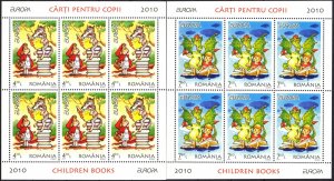 Romania 2010 Europa CEPT Children Books 2 sheets MNH