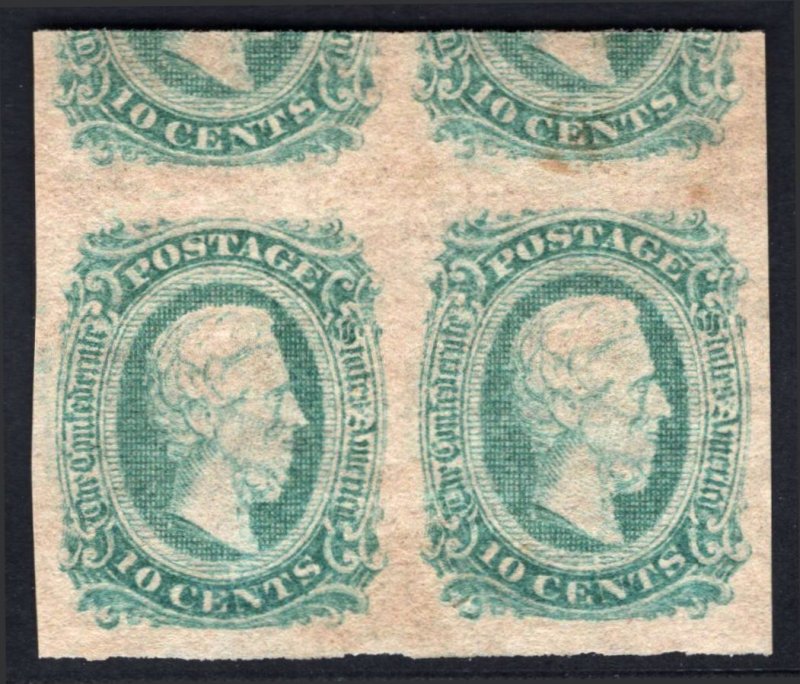 CONFEDERATE STATES #CSA11 MINT Pair XF-S-95J OGnh w/Crowe Cert. (LB 7/11)