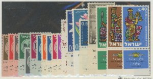 Israel #168-186 Unused Single (Complete Set)