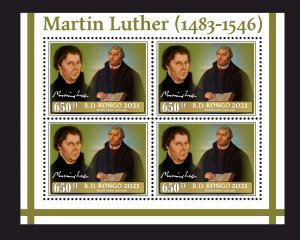 Martin Luther's reform 2021 year 12 sheets perforated  NEW