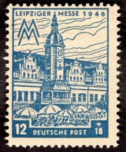 1946, Germany, 12+18pf, MNH, Mi 163AZzb