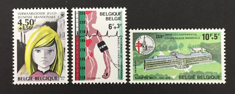 Belgium 1978 #B963-5, Medicine, MNH