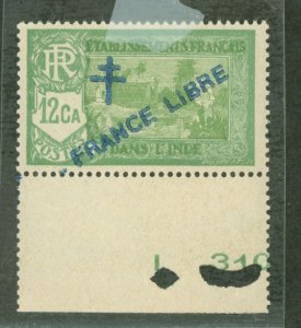 French India #160 Mint (NH) Single