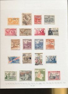 COLOMBIA - Scott C322 / / C572  - FVF 160 used - 1959-1972 - 11 SCANS