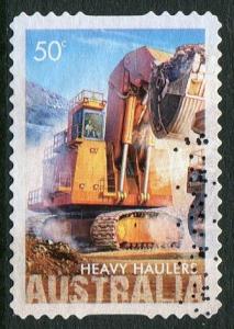 HEAVY HAULERS 2008 - 50c FACE SHOVEL USED SELF-ADHESIVE