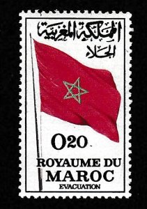 Morocco # 100, Moroccan Flag, Mint LH