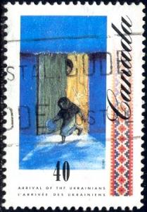 Arrival of Ukrainians, Winter Hardship, Canada SC#1327 Used