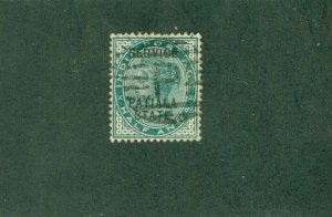 PATIALA INDIAN STATE Φ8 USED BIN $2.00