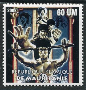 Mauritania 2002 BRUCE LEE Martial Artist 1 value Perforated Mint (NH)