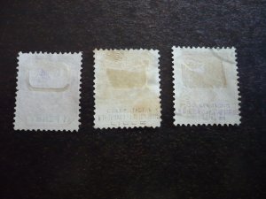 Stamps - Transvaal - Scott# 203,207,209 - Used Part Set of 3 Stamps