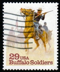 SC# 2818 - (37c) - Buffalo Soldiers, used single