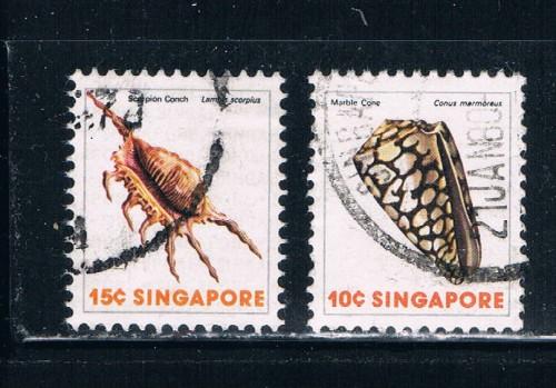 Singapore  265-66 Used Mollusks (S0251)