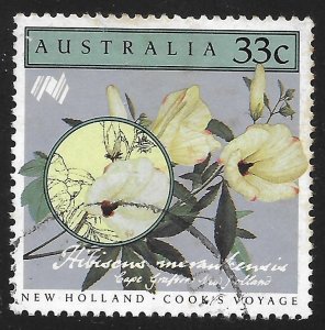 Australia #976 33c Cook's Expedition - Flowers - Hibiscus Merankensis