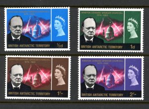 British Antarctic Territory 16-19 MNH 1966 Churchill