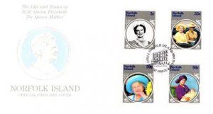 Worldwide First Day Cover, Royalty, Norfolk Islands