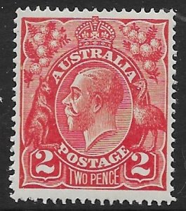 Australia 28 1922  2d fvf  mint  hinged