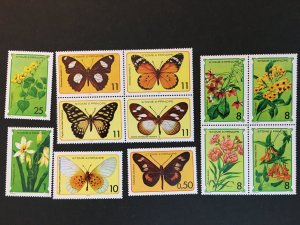 1979 St Thomas & Prince Islands Sc# 501-506 Flowers & Butterflies