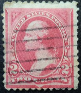 StampGeek Scott #250 USED, FINE-VERY FINE, LH, CARMINE, TRI. A