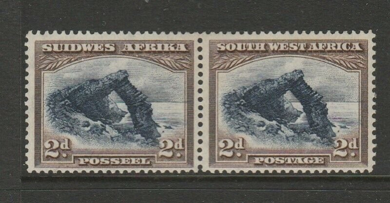 South West Africa 1931 2d Correct pair MM SG 76