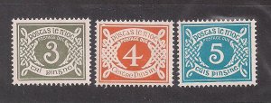 IRELAND SC#  J25-27  FVF/MNH 1978