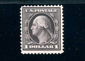 USAstamps Unused FVF US 1909 $1 Washington Scott 342 OG MNH