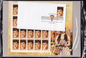 Scott #4077 Judy Garland (Wizard of Oz) Sheet of 20 Stamps w/FDC - Sealed