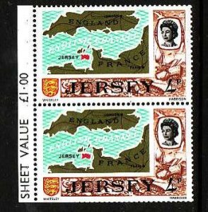 Jersey-Sc#41a- id6-unused NH booklet pane-Maps-1970-5-