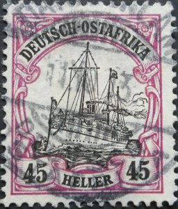 German East Africa 1905 Forty Five Heller with DAR ES SALAAM postmark
