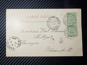 Unknown Year Tunisia Postcard Cover Zerte to Stuttgart Germany